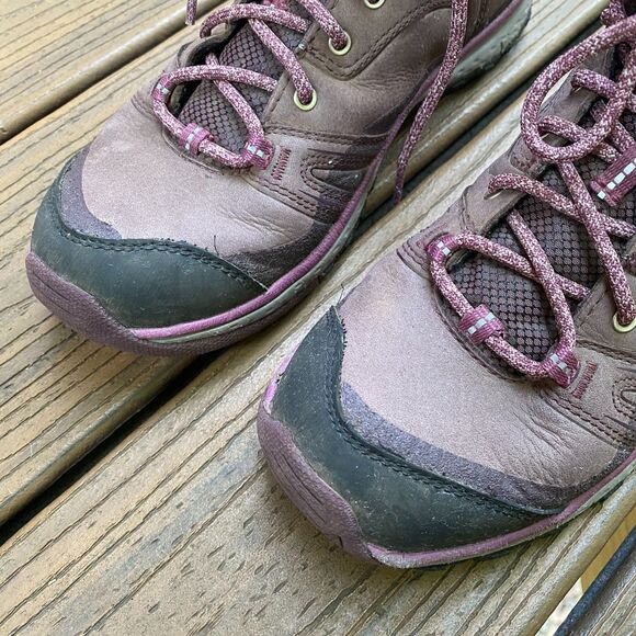 Keen Terradora Leather Mid Waterproof Boot Women's 7.5 Color Purple - Picture 3 of 10